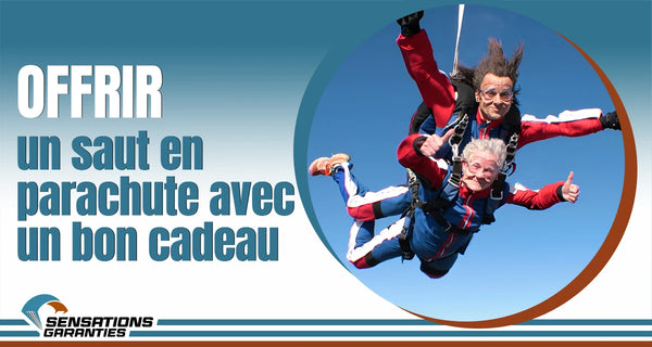 Offrir un saut en parachute